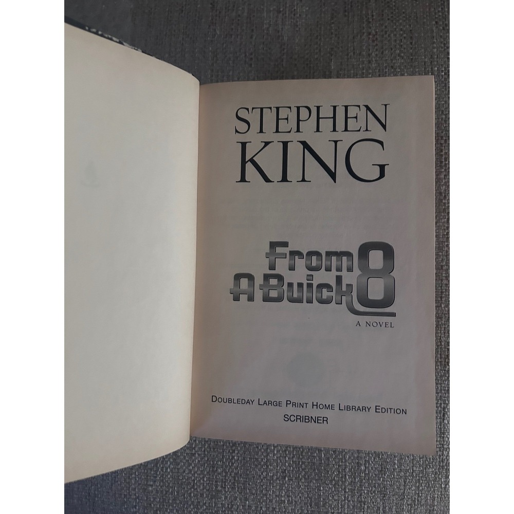 Stephen King Hardcover Book Lot Cujo From a Buick 8 Large Print Horror Bundle - Picture 7 of 10